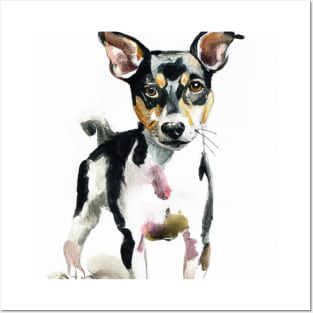 Rat Terrier Watercolor - Dog Lovers Posters and Art